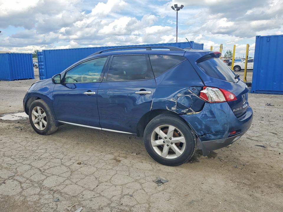 2010 Nissan Murano VIN JN8AZ1MW9AW104939 COPART salvage auction — REAR END, In - Cert Of Title-Salvage Title, sold $250 on 2026-07-17 (photo 2)