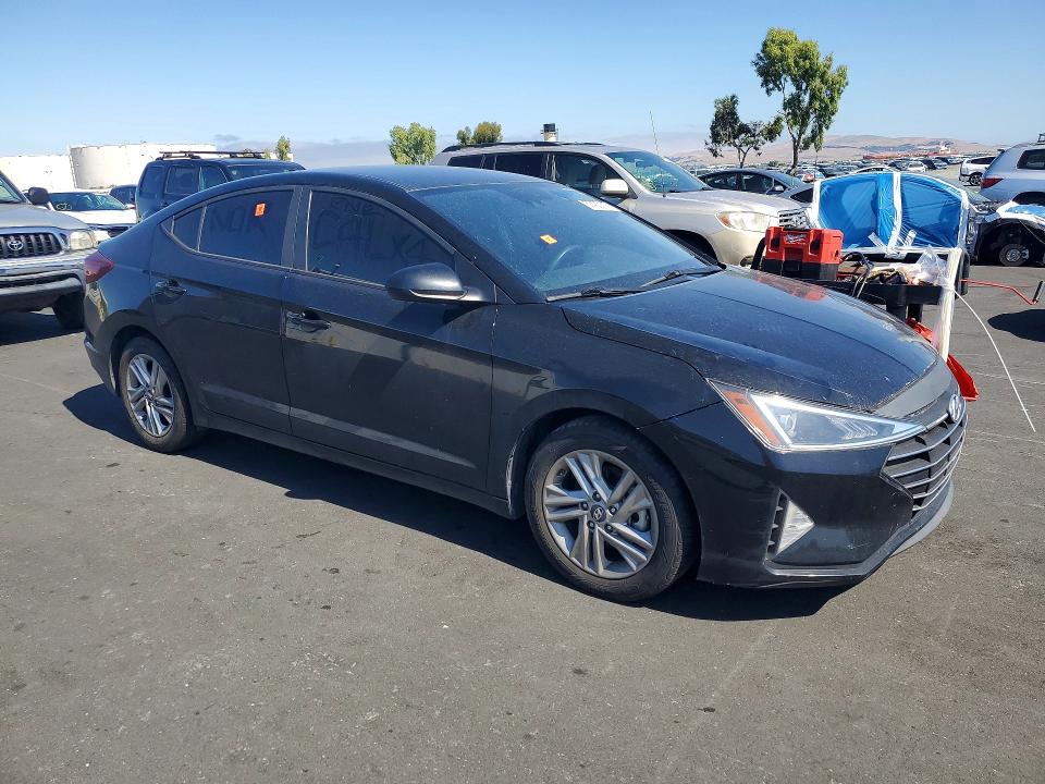 2019 Hyundai Elantra VIN KMHD84LF5KU782613 COPART salvage auction — VANDALISM, CA - SALVAGE CERTIFICATE, sold $2,000 on 2026-07-27 (photo 4)