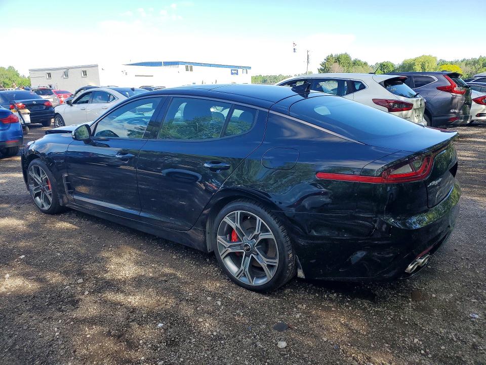 2019 Kia Stinger VIN KNAE55LC0K6068399 COPART salvage auction — FRONT END, On - Permit Salvage, sold $7,300 on 2026-07-30 (photo 2)