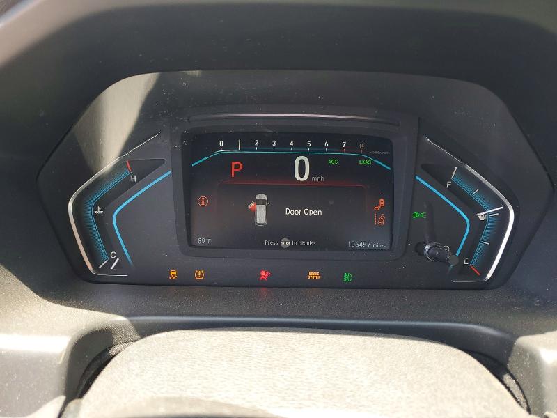 2018 Honda Odyssey VIN 5FNRL6H7XJB053407 COPART salvage auction — REAR END, Ca - Salvage Certificate, sold $4,050 on 2026-07-24 (photo 9)