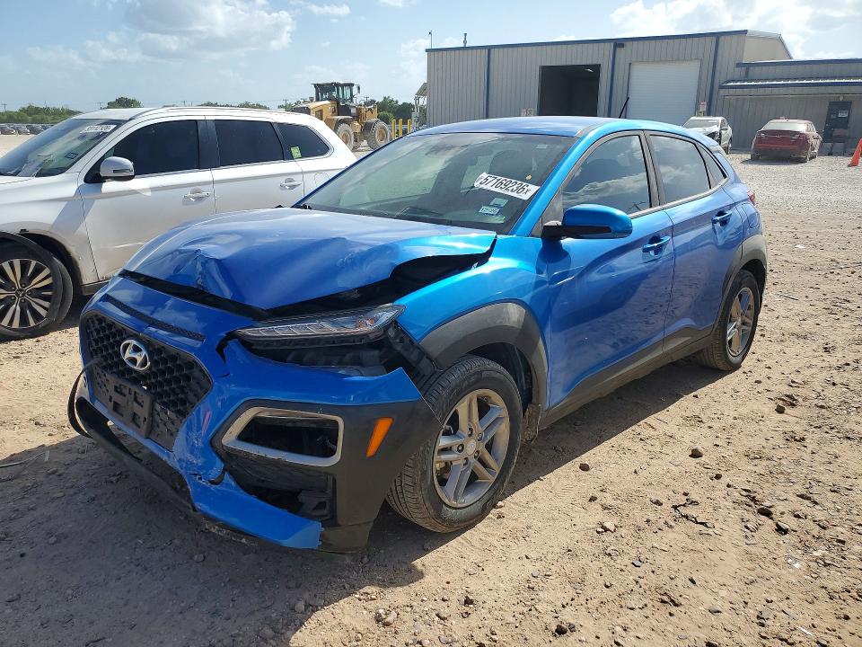 2019 Hyundai VIN KM8K12AA7KU230604 COPART salvage auction — FRONT END, Tx - Salvage Vehicle Title, sold $2,850 on 2026-07-02 (photo 1)