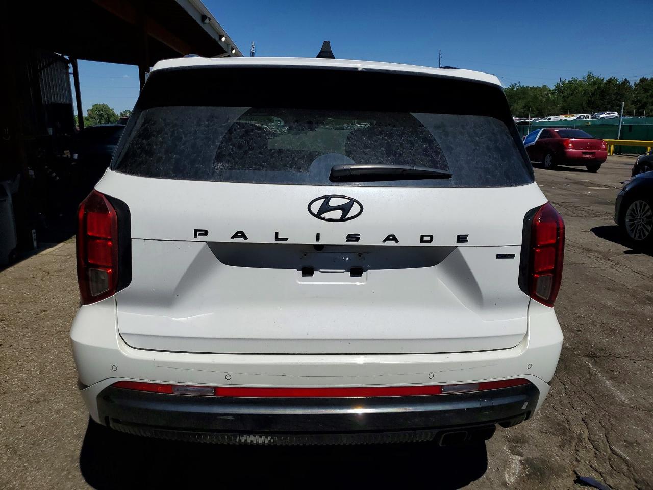 2025 Hyundai Palisade VIN KM8R7DGE8SU877211 COPART salvage auction — Front End, St - Salvage Title, sold $23,200 on 2026-09-24 (photo 6)