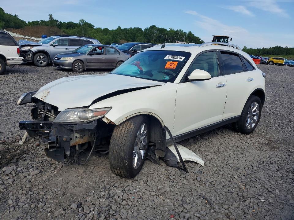 2005 Infiniti Fx VIN JNRAS08WX5X207338 COPART salvage auction — FRONT END, Pa - Certificate Of Salvage, sold $2 on 2026-07-29 (photo 1)