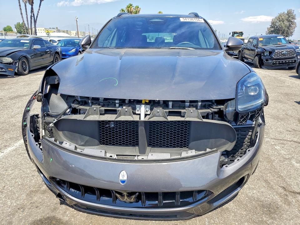 2023 Maserati VIN ZN682AVM5P7433781 COPART salvage auction — FRONT END, Ca - Salvage Certificate, sold $26,750 on 2026-08-07 (photo 5)