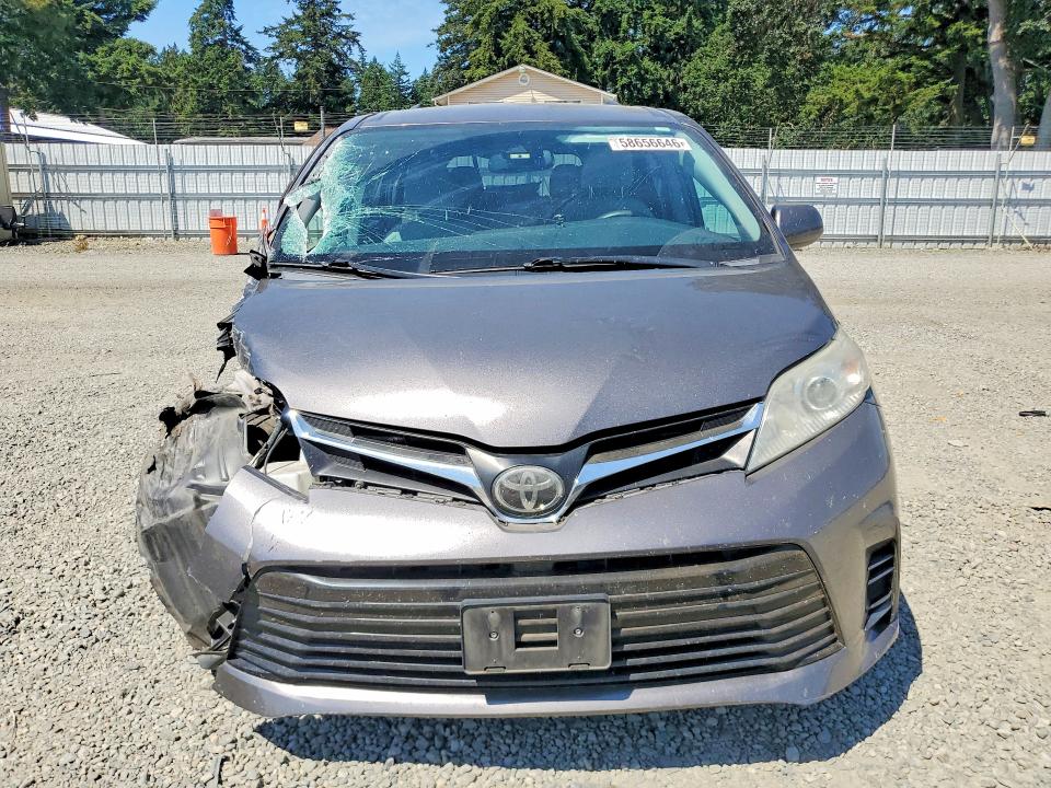2018 Toyota Sienna VIN 5TDKZ3DC6JS921352 COPART salvage auction — FRONT END, Wa - Bill Of Sale, sold $3,300 on 2026-07-10 (photo 5)