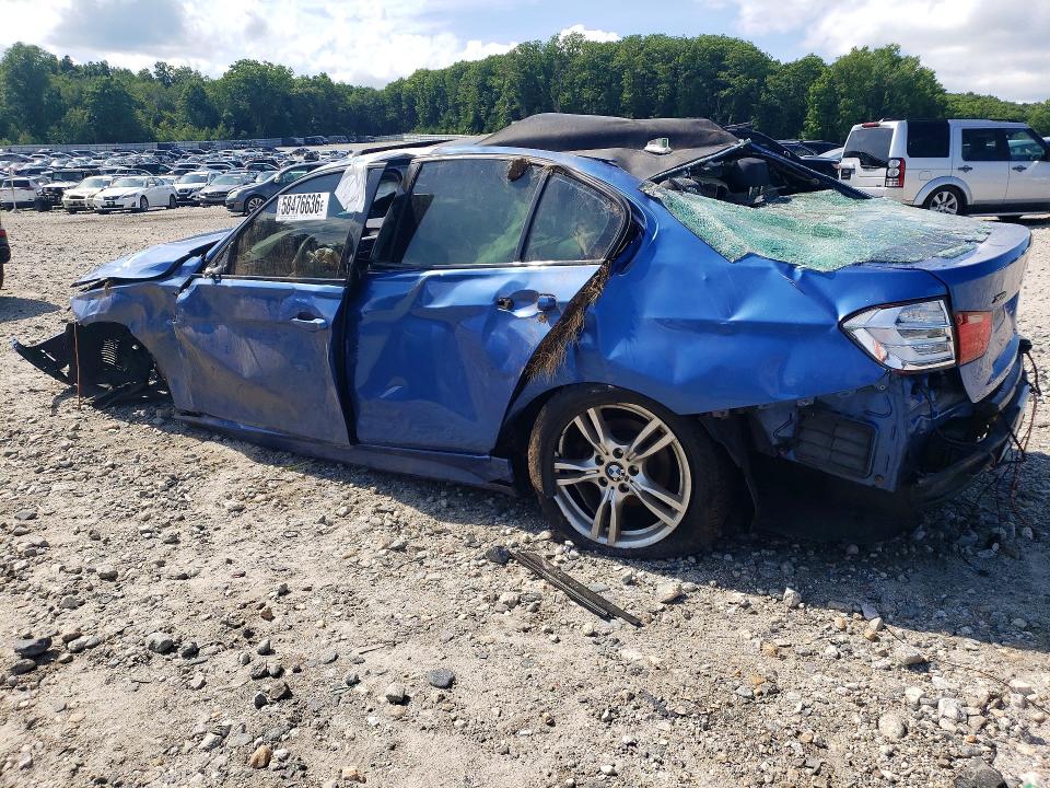 2014 BMW 3er VIN WBA3B3C52EJ981124 COPART salvage auction — ROLLOVER, Ma - Cert Of Title-Reconstrctd Coll, sold $200 on 2026-08-05 (photo 2)