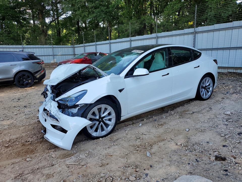 2023 Tesla VIN 5YJ3E1EA1PF552592 COPART salvage auction — FRONT END, Ga - Cert Of Title-Salvage, sold $3,750 on 2026-07-21 (photo 1)