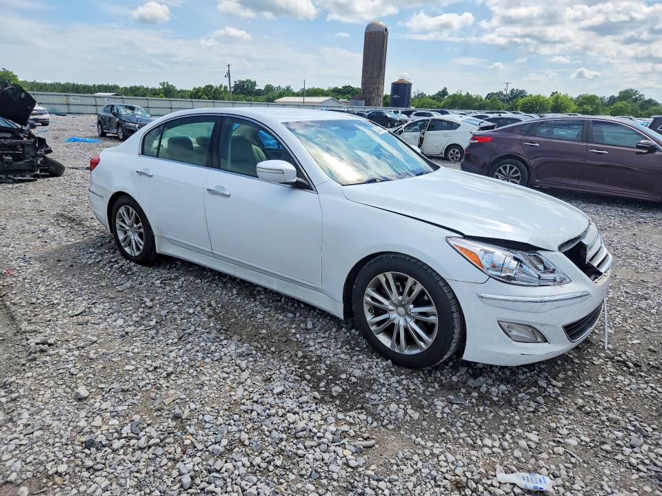 2014 Hyundai Genesis VIN KMHGC4DD2EU261698 COPART salvage auction — FRONT END, Al - Cert Of Title-Salvage Title, sold $300 on 2026-07-02 (photo 4)