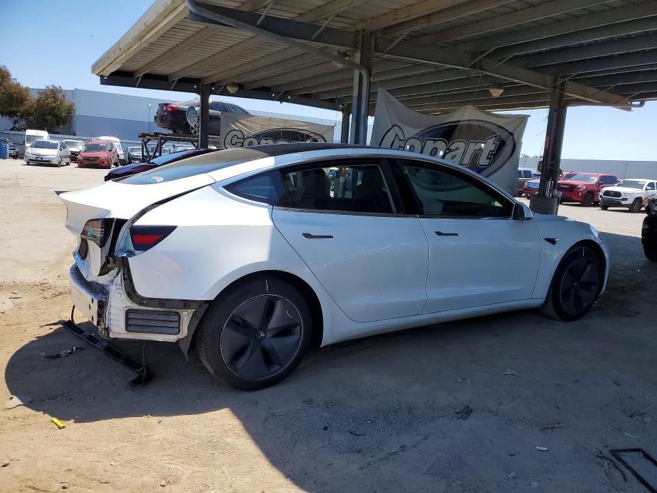 2020 Tesla Model 3 VIN 5YJ3E1EA2LF632803 COPART salvage auction — REAR END, Ca - Salvage Certificate, sold $6,300 on 2026-07-02 (photo 3)