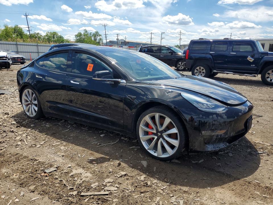 2018 Tesla Model 3 VIN 5YJ3E1EB6JF188119 COPART salvage auction — REAR END, Il - Salvage Certificate, sold $4,150 on 2026-07-29 (photo 4)