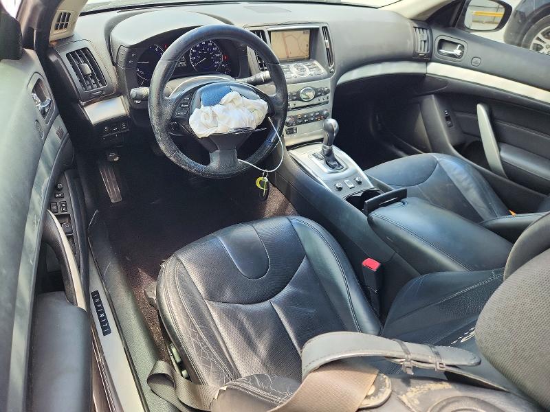 2012 Infiniti G VIN JN1CV6FE2CM200639 COPART salvage auction — FRONT END, Tx - Salvage Vehicle Title, sold $2,650 on 2026-07-28 (photo 8)