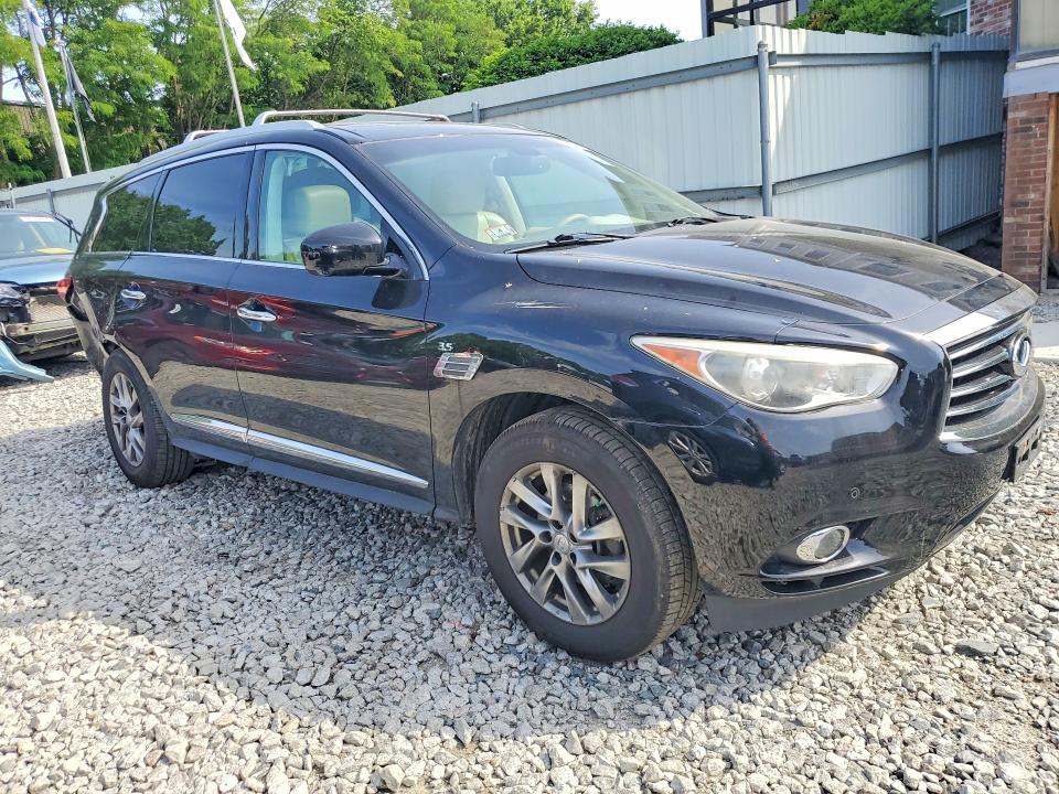 2014 Infiniti VIN 5N1AL0MM5EC524741 COPART salvage auction — REAR END, Ma - Cert Of Title-Reconstrctd Coll, sold $625 on 2026-07-17 (photo 4)