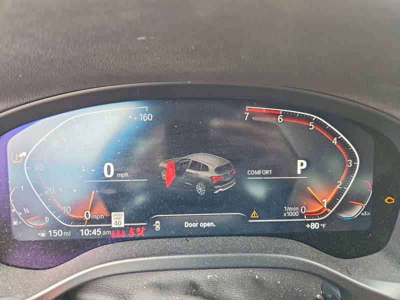 2023 BMW X3 VIN 5UX43DP09P9N89530 COPART salvage auction — FRONT END, Tx - Certificate Of Title, sold $175 on 2026-07-28 (photo 9)