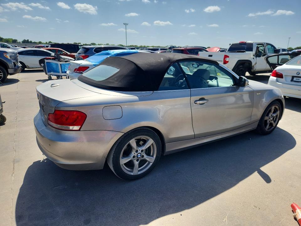 2012 BMW 1er VIN WBAUL7C56CVM83426 COPART salvage auction — REAR END, TX - SALVAGE VEHICLE TITLE, sold $600 on 2026-07-13 (photo 3)