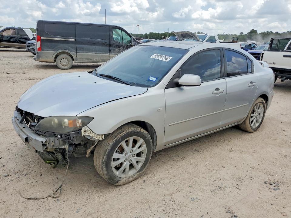2007 Mazda 3 VIN JM1BK12F871650483 COPART salvage auction — FRONT END, TX - SALVAGE VEHICLE TITLE (P), sold $625 on 2026-07-31 (photo 1)