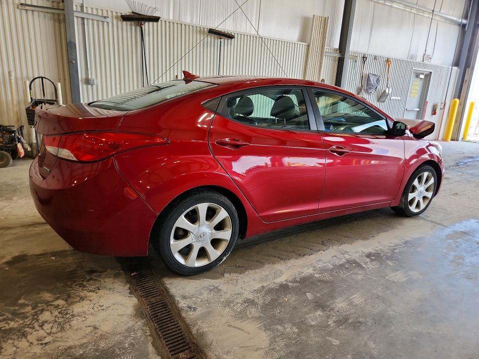 2012 Hyundai Elantra VIN KMHDH4AE7CU308884 COPART salvage auction — HAIL, Ne - Cert Of Title-Salvage, sold $575 on 2026-07-07 (photo 3)