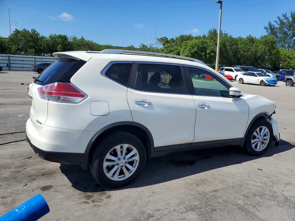 2016 Nissan Rogue VIN JN8AT2MV2GW150748 COPART salvage auction — FRONT END, Fl - Cert Of Ttl-Rebuilt&Slvg Rbld, sold $1,200 on 2026-07-27 (photo 3)