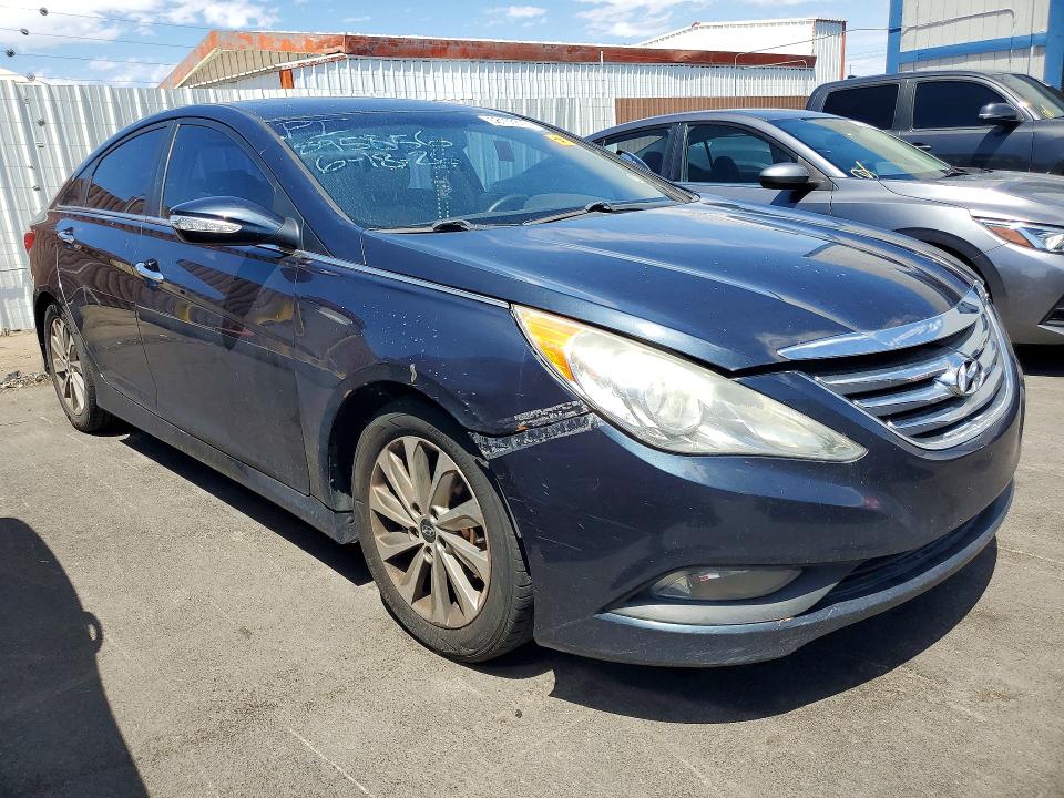 2014 Hyundai Sonata VIN 5NPEC4AB7EH895856 COPART salvage auction — FRONT END, Mt - Certificate Of Title, sold $375 on 2026-07-29 (photo 4)