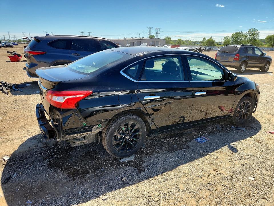 2018 Nissan Sentra VIN 3N1AB7AP6JY345563 COPART salvage auction — REAR END, Il - Salvage Certificate, sold $1,900 on 2026-07-30 (photo 3)