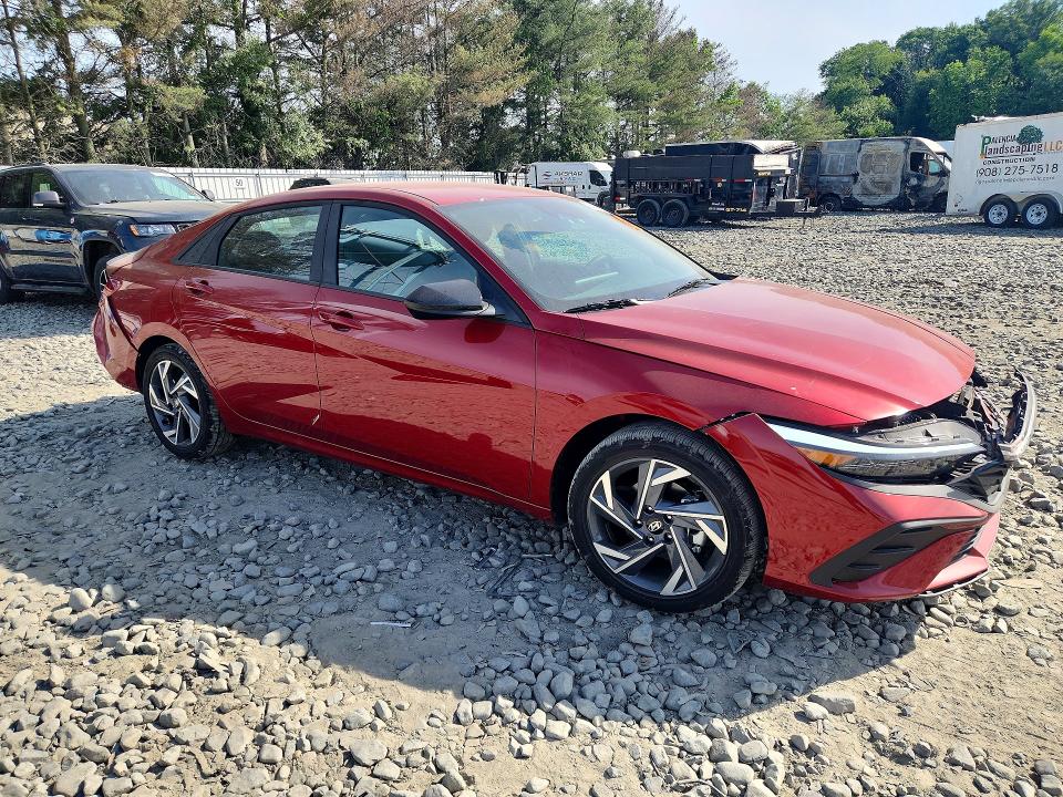 2025 Hyundai Elantra VIN KMHLM4DG0SU066278 COPART salvage auction — FRONT END, Nj - Cert Of Title-Salvage, sold $350 on 2026-07-27 (photo 4)