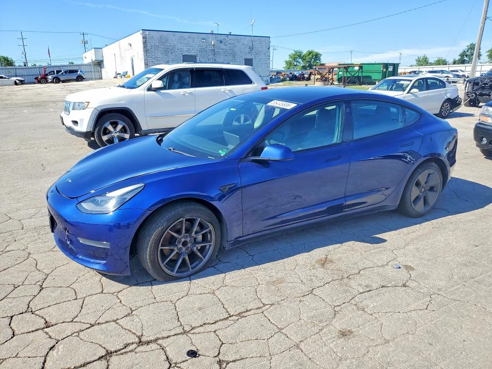 2021 Tesla Model 3 VIN 5YJ3E1EA5MF060532 COPART salvage auction — FRONT END, VA - CERT OF TITLE - SALVAGE, sold $6,700 on 2026-07-29 (photo 1)