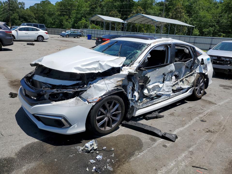 2021 Honda Civic VIN 19XFC1F31ME007044 COPART salvage auction — ALL OVER, Ga - Cert Of Title-Salvage, sold $750 on 2026-07-09 (photo 1)