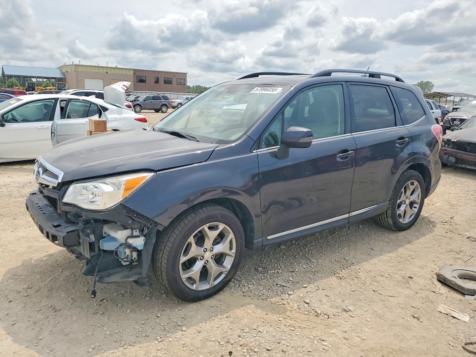 2015 Subaru Forester VIN JF2SJAWCXFH493856 COPART salvage auction — FRONT END, Ks - Cert Of Title-Salvage, sold $1,000 on 2026-07-16 (photo 1)