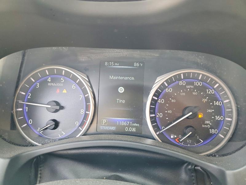 2015 Infiniti Q50 VIN JN1BV7AR8FM409030 COPART salvage auction — FRONT END, Md - Cert Of Salvage < 75% Damage, sold $375 on 2026-07-21 (photo 9)