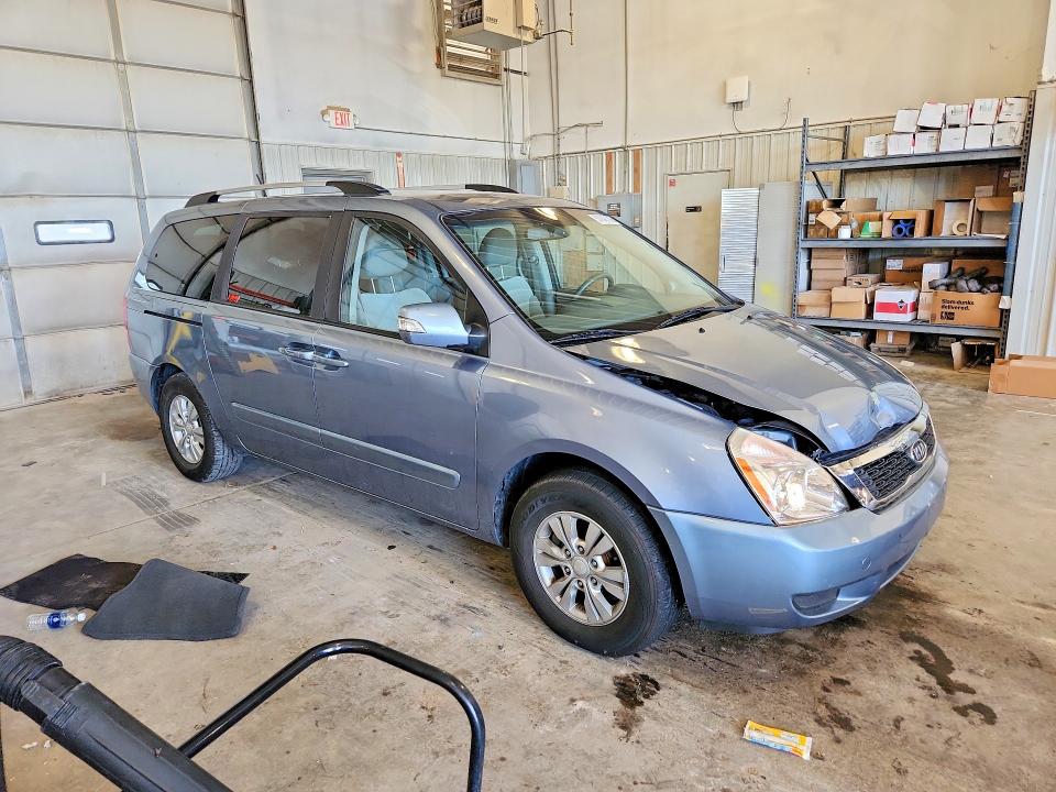 2012 Kia SEDONA VIN KNDMG4C7XC6492437 COPART salvage auction — FRONT END, Mo - Salvage Certificate Of Title, sold $1,200 on 2026-07-28 (photo 4)