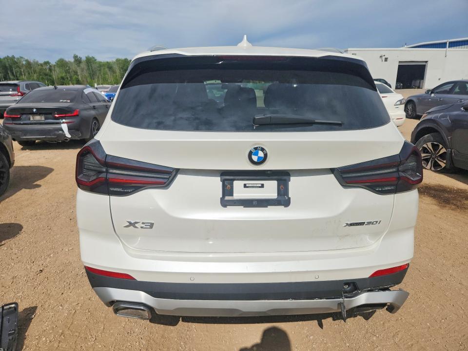 2023 BMW X3 VIN 5UX53DP09P9R93917 COPART salvage auction — FRONT END, On - Permit No Brand - Unfit, sold $17,100 on 2026-07-28 (photo 6)