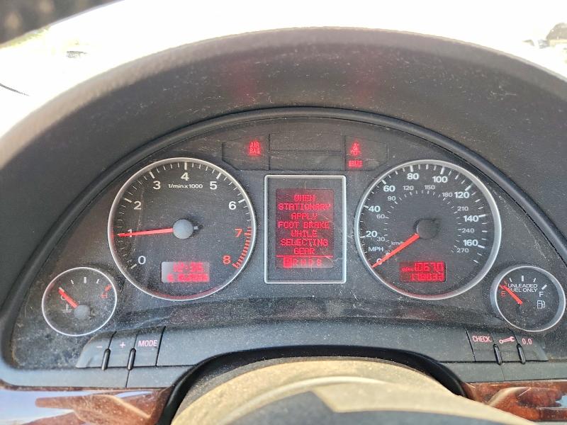 2007 Audi A4 VIN WAUDF78E67A271381 COPART salvage auction — REAR END, Ct - Cert Of Title-Salvage, sold $450 on 2026-07-10 (photo 9)