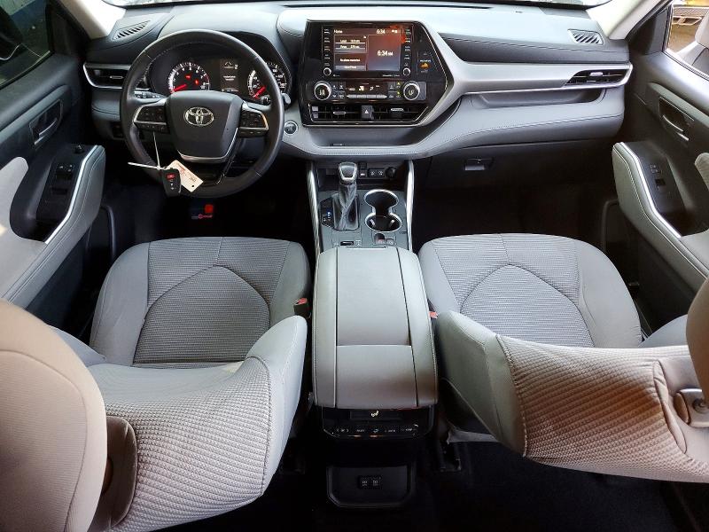 2021 Toyota Highlander VIN 5TDZZRAHXMS041759 COPART salvage auction — MINOR DENT/SCRATCHES, Nv - Certificate Of Title, sold $15,800 on 2026-07-07 (photo 8)