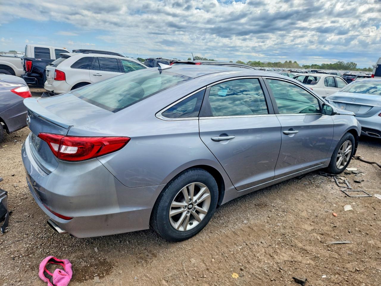 2017 Hyundai Sonata VIN 5NPE24AF7HH450432 COPART salvage auction — Front End, IL - SALVAGE CERTIFICATE, sold $1,500 on 2026-07-09 (photo 3)