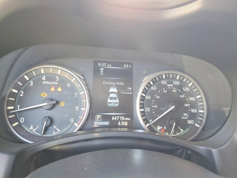 2019 Infiniti Q50 VIN JN1EV7AR4KM558977 COPART salvage auction — FRONT END, Co - Cert Of Title-Rebuilt Salvage, sold $2,100 on 2026-07-14 (photo 9)