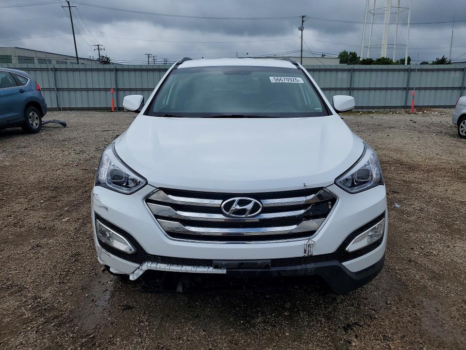 2013 Hyundai Santa fe VIN 5XYZU3LBXDG079736 COPART salvage auction — FRONT END, Il - Salvage Certificate, sold $3,700 on 2026-07-15 (photo 5)