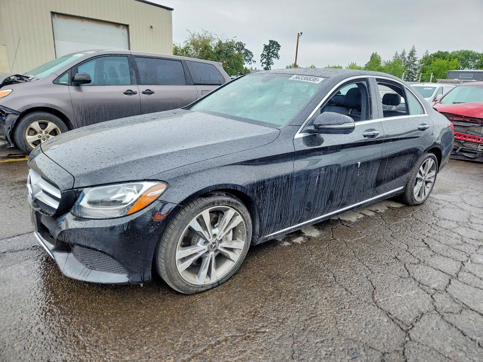 2018 Mercedes-benz C class VIN WDDWF4JB1JR402239 — COPART salvage auction photo