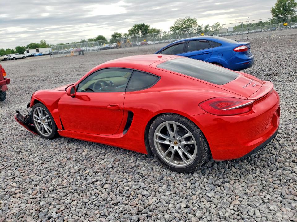 2014 Porsche Cayman VIN WP0AA2A89EK174596 COPART salvage auction — FRONT END, In - Cert Of Title-Salvage Title, sold $18,800 on 2026-07-21 (photo 2)