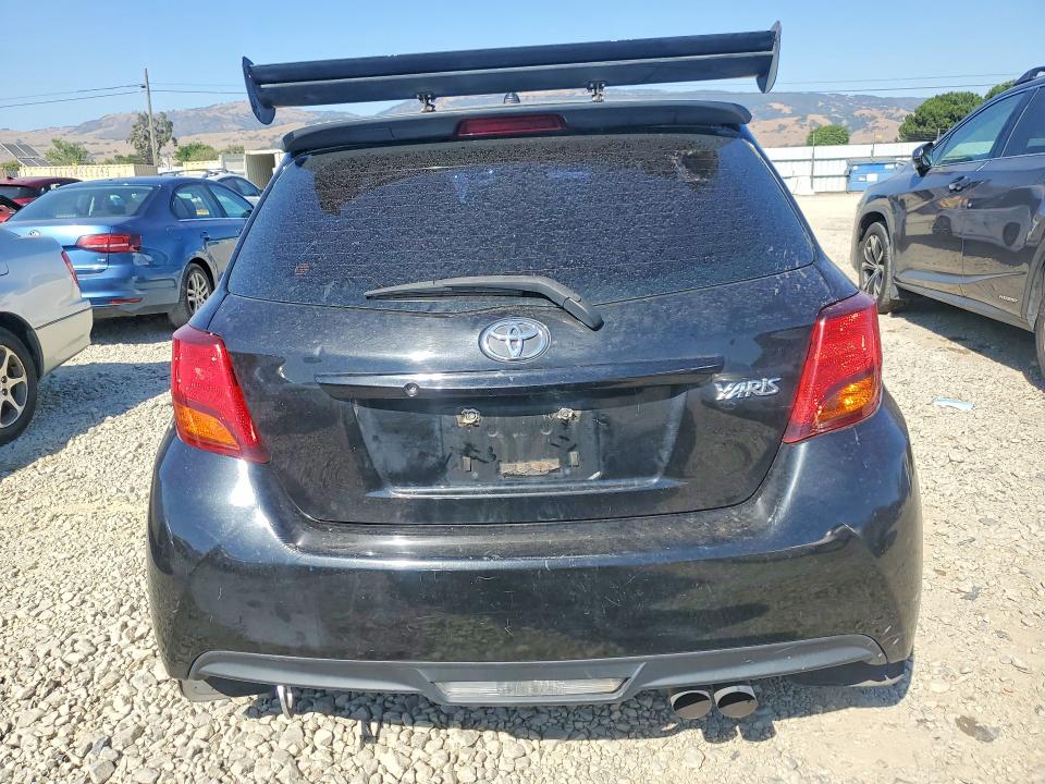 2015 Toyota Yaris VIN VNKJTUD3XFA022735 COPART salvage auction — FRONT END, Ca - Salvage Certificate, sold $80 on 2026-07-28 (photo 6)