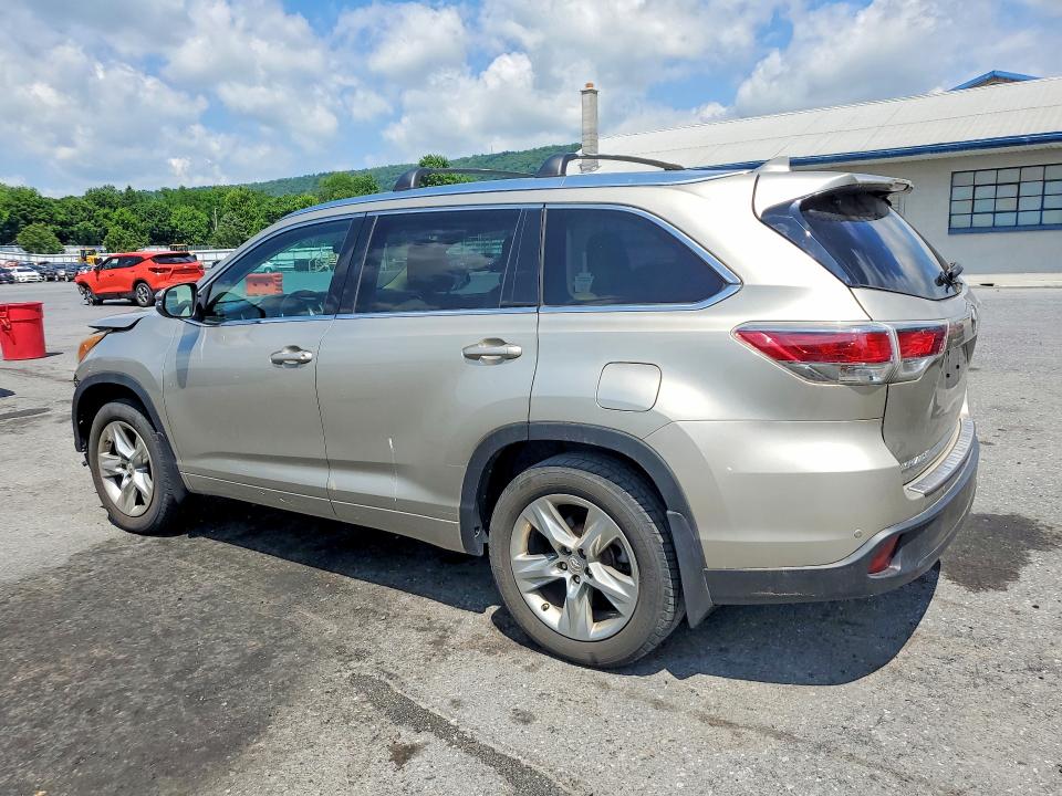 2014 Toyota Highlander VIN 5TDYKRFH5ES008517 COPART salvage auction — FRONT END, Pa - Certificate Of Salvage, sold $7,600 on 2026-07-14 (photo 2)
