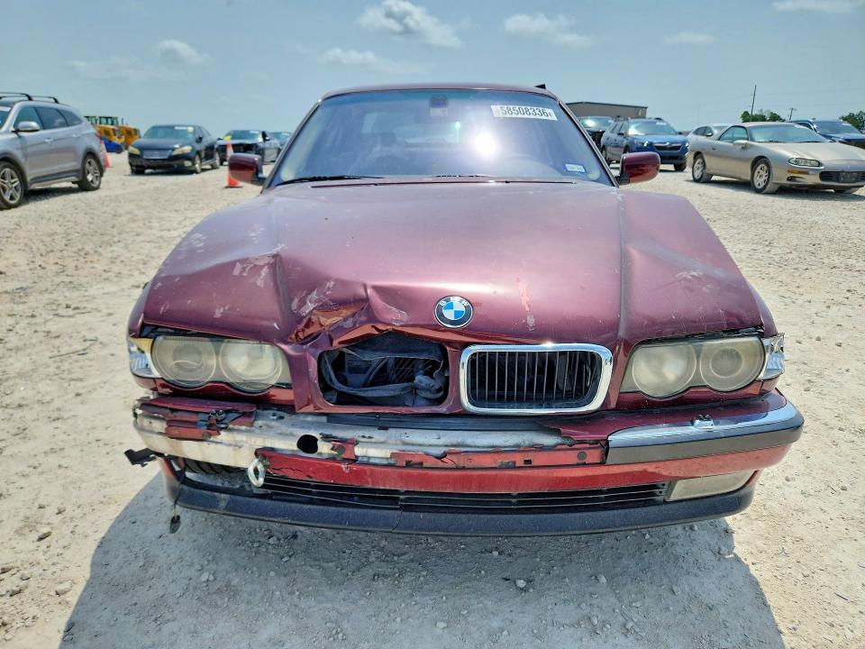 2001 BMW 7 series VIN WBAGG83431DN84148 COPART salvage auction — FRONT END, Tx - Salvage Vehicle Title, sold $450 on 2026-07-02 (photo 5)
