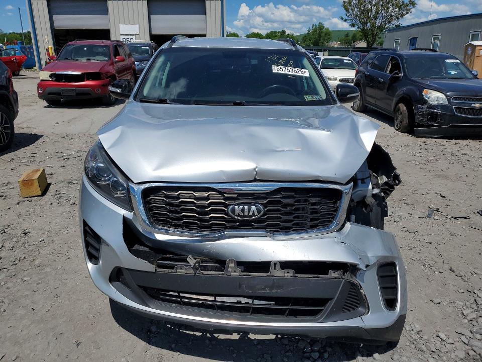 2019 Kia Sorento VIN 5XYPG4A53KG597721 COPART salvage auction — FRONT END, Pa - Certificate Of Salvage, sold $2,850 on 2026-07-08 (photo 5)