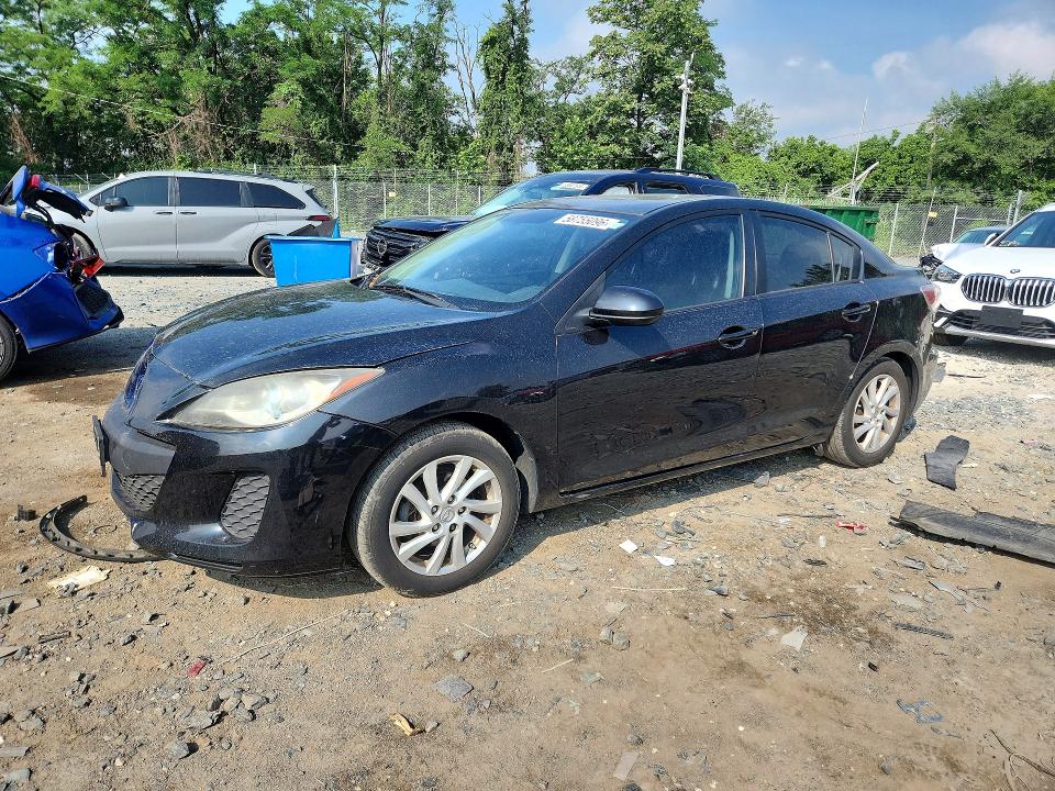 2012 Mazda 3 VIN JM1BL1W85C1657586 COPART salvage auction — FRONT END, Md - Cert Of Salvage > 75% Damage, sold $225 on 2026-07-30 (photo 1)
