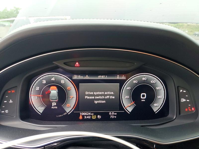 2020 Audi Q8 VIN WA1CVAF1XLD007985 COPART salvage auction — FRONT END, Ny - Mv-907A Salvage Certificate, sold $8,500 on 2026-07-23 (photo 9)