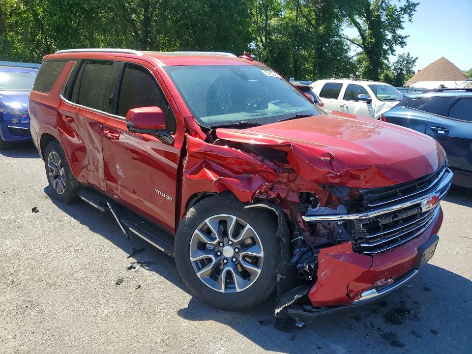 2021 Chevrolet Tahoe VIN 1GNSKNKD1MR184082 COPART salvage auction — FRONT END, NJ - CERT OF TITLE-SALVAGE, sold $14,100 on 2026-07-30 (photo 4)