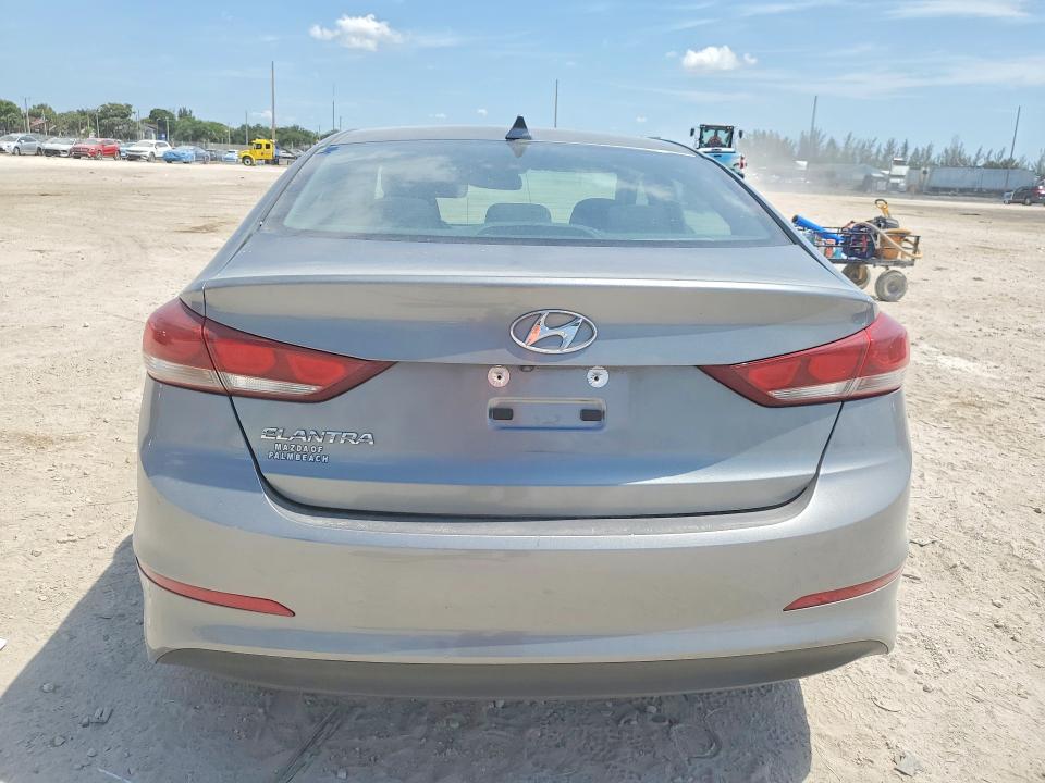 2018 Hyundai Elantra VIN KMHD84LF3JU511709 COPART salvage auction — FRONT END, FL - CERT OF TITLE SLVG REBUILDABLE, sold $1,350 on 2026-07-28 (photo 6)