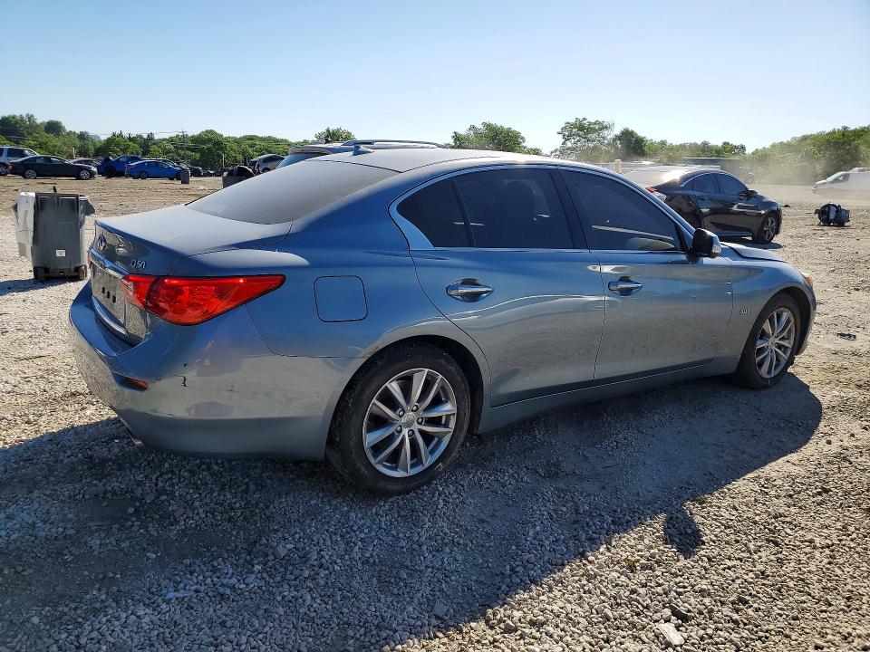 2017 Infiniti Q50 VIN JN1EV7AR5HM832101 COPART salvage auction — FRONT END, MD - CERT OF SALVAGE > 75% DAMAGE, sold $3,300 on 2026-07-30 (photo 3)