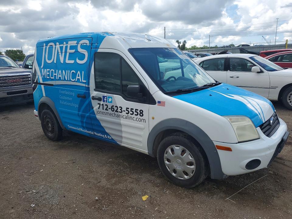 2013 Ford Transit connect VIN NM0LS7BN5DT165827 COPART salvage auction — HAIL, Ia - Cert Of Title-Salvage Title, sold $325 on 2026-07-31 (photo 4)