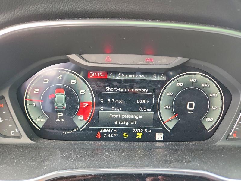 2023 Audi Q3 VIN WA1EECF37P1106969 COPART salvage auction — FRONT END, TX - SALVAGE VEHICLE TITLE (P), sold $11,000 on 2026-07-30 (photo 9)