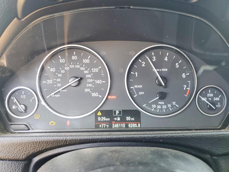 2015 BMW 3 series VIN WBA3C1C56FK119232 COPART salvage auction — MINOR DENT/SCRATCHES, Ca - Dis/Dlr/Exp App For Dup Clean, sold $925 on 2026-07-20 (photo 9)