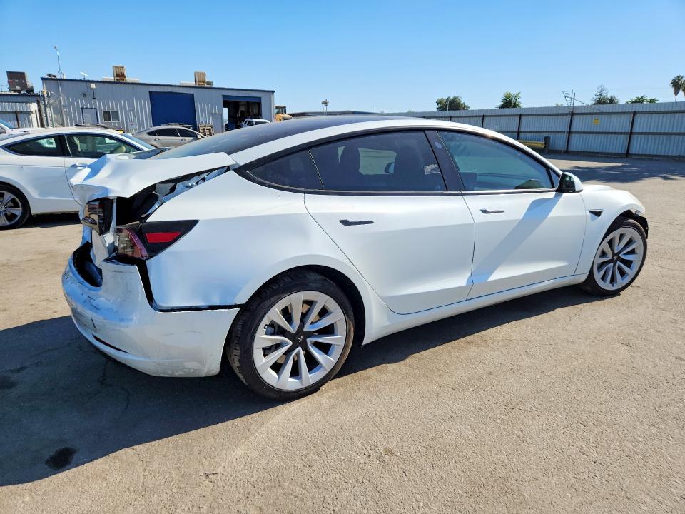 2023 Tesla Model 3 VIN 5YJ3E1EA6PF583983 COPART salvage auction — REAR END, CA - SALVAGE CERTIFICATE, sold $225 on 2026-07-24 (photo 3)